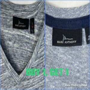 BOGO- Two Mark Anthony V-neck T-Shirts SZ: Large